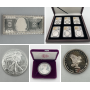 Ten Ounce Silver Bars, Silver Eagles, Uncirculated Mint Sets