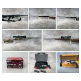 Rifles, Shotguns, Handguns, Ammo 