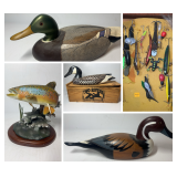 Duck Decoys, Hunting and Fishing Gear -Wood Estate Auction 5 