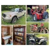 2008 Ford F-150, 1978 Jeep CJ-5, Chevy Van, Antiques 