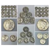 Silver Dollars, Halves, Quarters, Dimes 