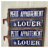 enamel sign