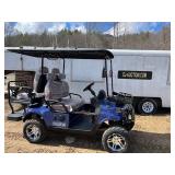 Blue Electric Golf Cart - New 
