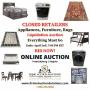 Closed Retailers: Appliance and Furniture Inventory Liquidation Online Auction