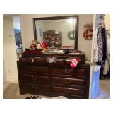 dresser and mirror $800