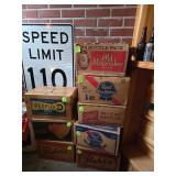 Vtg Bottles and cardboard Beer boxes 
