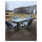 Out Door Patio Set 6 chairs and  cushions $275.00