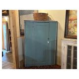 50% off corner cabinet and basket 