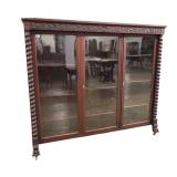 160-1 Nice Antique Mahogany Paw Foot Bookcase attrib. R.J. Horner www.SouthJerseyAuction.com