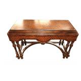 Lot 519:  Impressive John Richards 8 leg inlaid console table www.SouthJerseyAuction.com