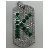 Diamond & Emerald Pendant
