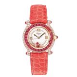 Lot #388 Chopard Diamond & Ruby Watch