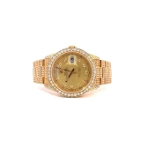 Lot #8198 Rolex Presidential Watch with Full Diamonds