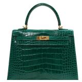 Lot #101 Hermes Kelly Crocodile Bag