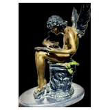 Lot #508 Jean Antoine Injalbert? Bronze Sculpture - Amour Aux Colombes