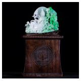 Lot #JD816 Jadeite Jade Kwan Yin Carving