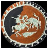 Lot #1240 Original Pablo Picasso Earthenware -Picador et taureau - back