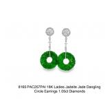 Lot #8165 Jadeite Jade Dangling Earrings
