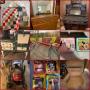 Washington, PA: Antique Furniture & Gliders, Antique Porcelain Stove, Selection of Vintage Games &