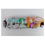 Cartoons by Andie Clerks Artist Skate Deck. Signed