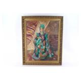 Oil on Canvas by Shokir Zokirov - "Poetress"