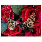 Joseff of Hollywood Snake Cleopatra Choker Necklace 
