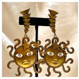 Joseff of Hollywood Sun Goddess Earrings 
