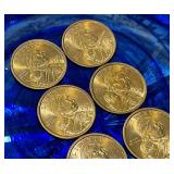 Vintage Sacajawea Coins X7 Year 2000