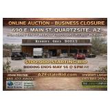 Online Auction - Commercial Land and Building in Quartzsite, AZ