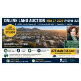 Online Auction: Phoenix Homesite with City and Mountain Views