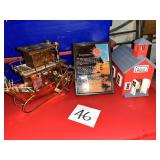 Wind-Up School House, Water Wheel/Paddle Boat