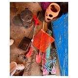 Shovel, Pottery, Trash Can, Garden Decor
