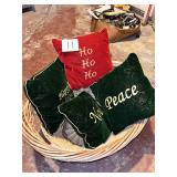 Christmas Pillows, Basket