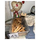 Folding Chair & Wooden Pins, M&M