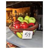 Apples and Bananas in Basket