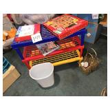 Stackable Shelves, Game, Trash Bin