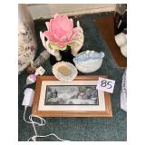 Framed Print Picture, Glass Statues