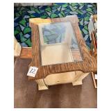 Glass Top End Table