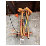 Vintage Wooden Croquet Set