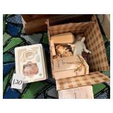 Glass Pink Butterfly Jar, Easter Decor