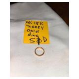 AK 18K Turkey Gold Ring Jewelry