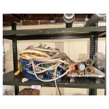 Cords, Painting Supplies, Shelf Lot