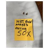 14KT Gold Marked Earring Jewelry