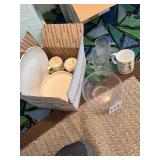 Glass Plate, Bowl, Mugs