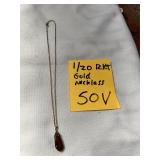 1/20 12KT Gold Necklace Jewelry