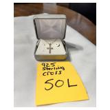 925 Sterling Cross Necklace Jewelry