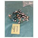 new Superman and Batman mens rings lot