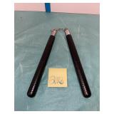 black hardwood nunchaku nunchucks