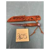 VTG Germany fixed blade knife with sheath