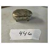 Occupied Japan jewelry trinket box velvet liner